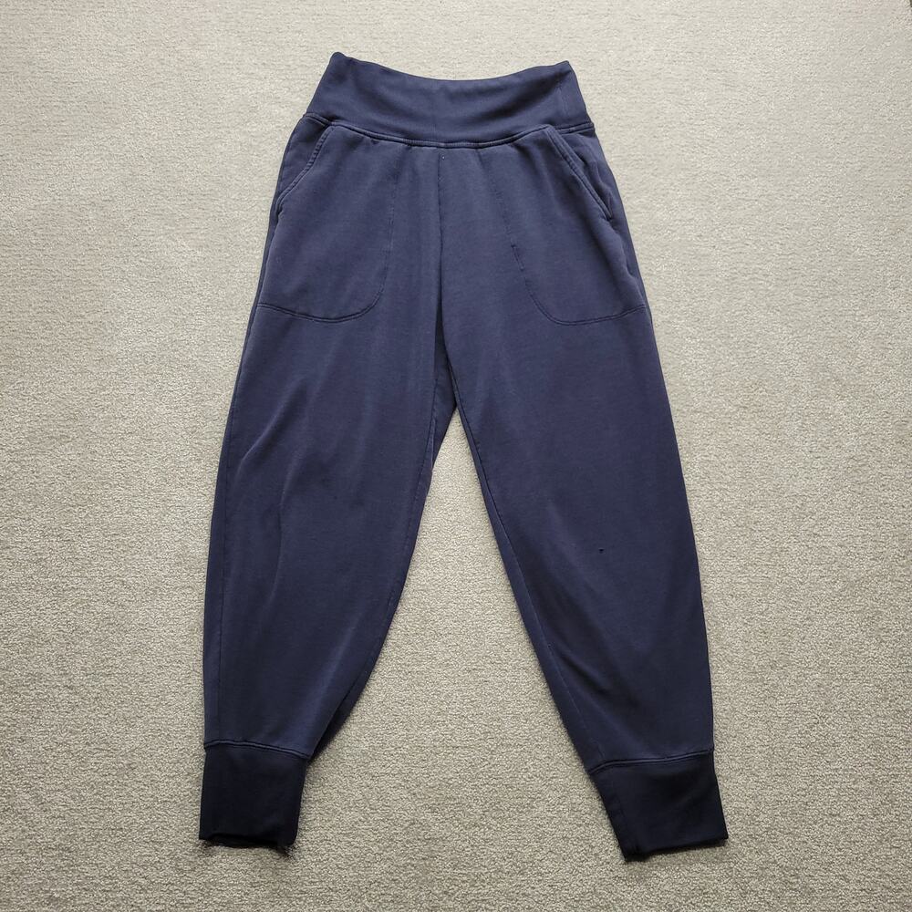 Athleta Womens XS Navy Blue Jogger Sweatpants Pull On Stretch Lounge Pants
